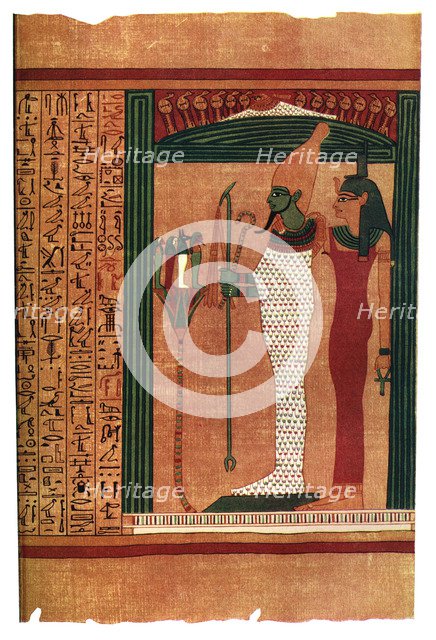 A page from The Book Of The Dead, 1926. Artist: Unknown