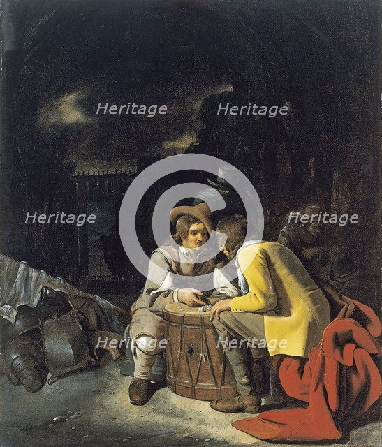Soldiers playing Dice. Artist: Sweerts, Michiel (1618-1664)