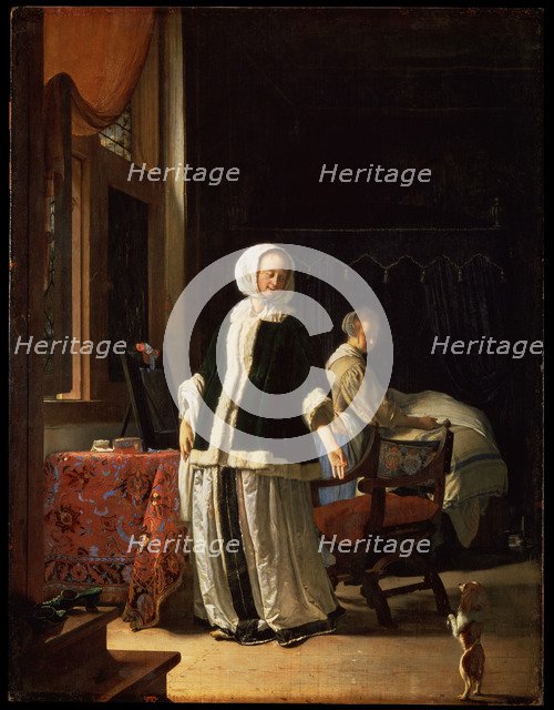 'Morning of a Young Lady', c1660. Artist: Frans van Mieris