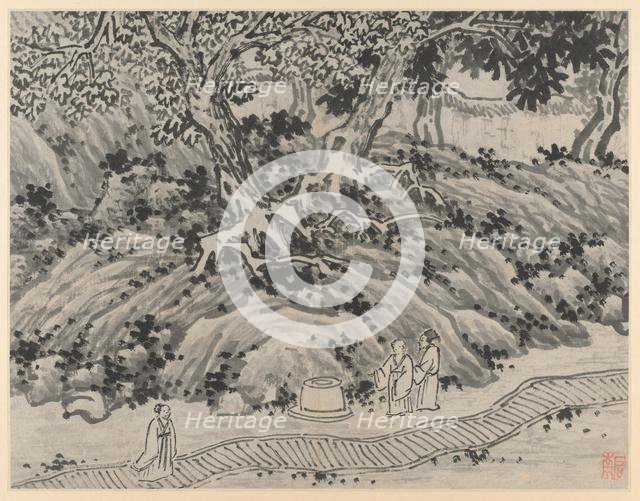 Twelve Views of Tiger Hill, Suchou: The Fool's Spring, after 1490. Creator: Shen Zhou (Chinese, 1427-1509).