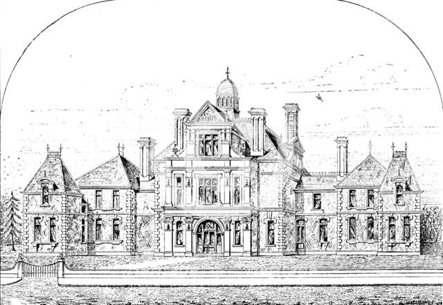 The Royal Victoria Hospital, Bournemouth, opened by the Prince of Wales, 1890. Creator: Waterlow & Sons.