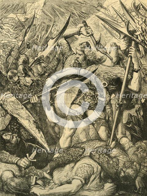 'Death of Harold at the Battle of Hastings', 1873. Creator: Unknown.