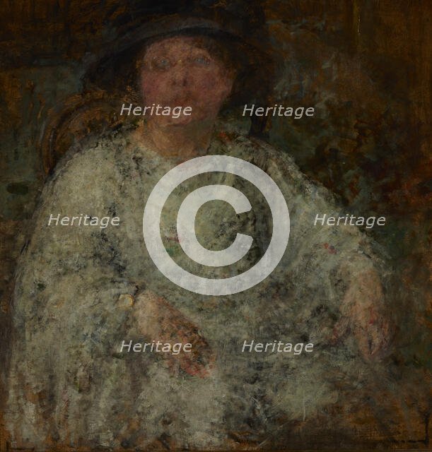 Portrait of a Lady with Glasses, 1922. Creator: Olga Boznanska.