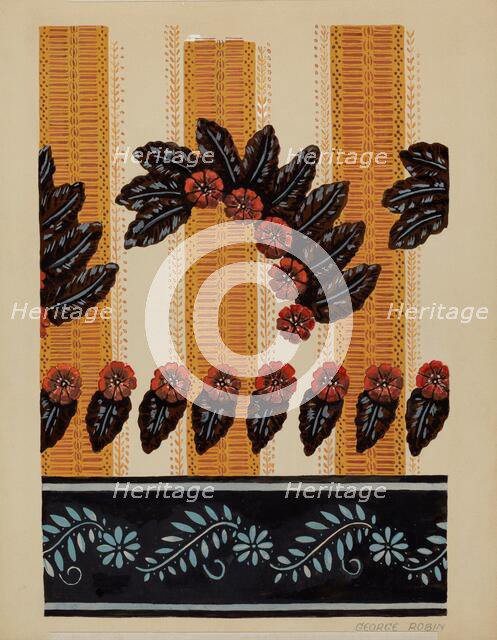 Wallpaper Border, 1935/1942. Creator: George Robin.