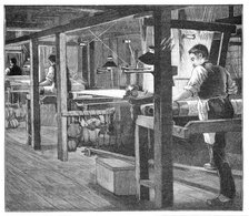 Spitalfields silk weavers, 1893. Artist: Anon