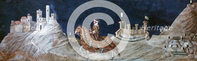 'Commemoration ..at the Siege of Montemassi...', 1328. Creator: Simone Martini.