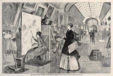 Art Students and Copyists in the Louvre Gallery, Paris, 1864. Creator: Winslow Homer (American, 1836-1910).