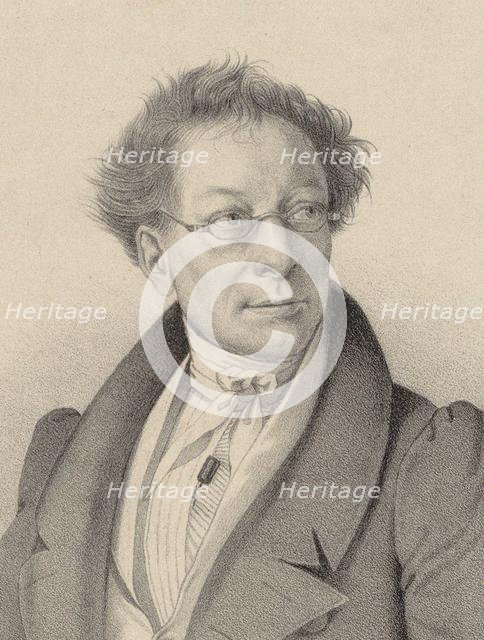 Portrait of the composer Anton Liste (1772-1832). Creator: Scheuchzer, Caspar (1808-1874).