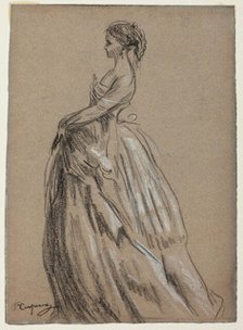 Young Woman in a Bouffant Gown, 1864. Creator: Jean-Baptiste Carpeaux.