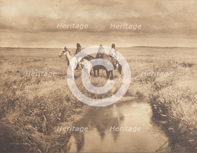 The Three Chiefs-Piegan, Printed 1900. Creator: Edward Sheriff Curtis.