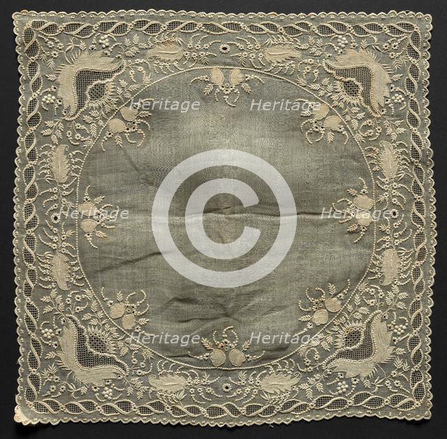 Handkerchief, 1800s. Creator: Unknown.