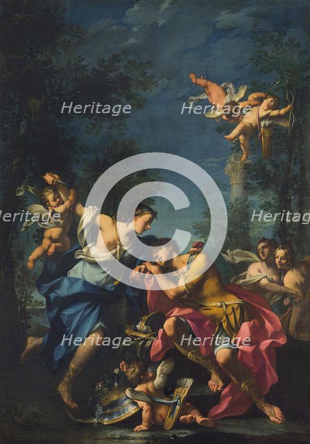 Rinaldo and Armida. Creator: Borroni, Giovanni Angelo (1684-1772).