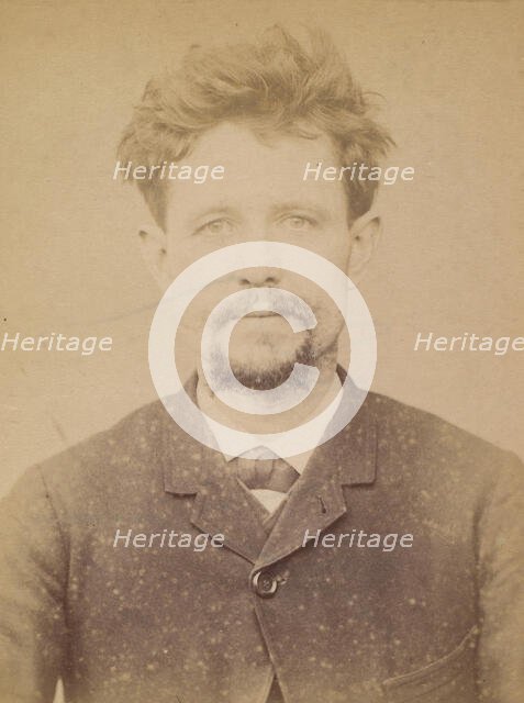 Mérigeau. Jacques. 35 ans, né à St-Léger-les-Melles (Deux Sèvres). ébéniste. 19/12/93., 1893. Creator: Alphonse Bertillon.