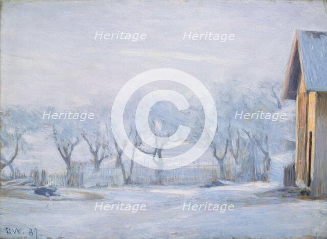 White Frost, 1889. Creator: Erik Werenskiold.