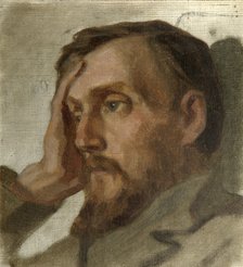 Portrait of the Literary critic and Philosopher Vissarion G. Belinsky', (1811-1848), 1879.  Creator: Astafyev, Ivan Alexandrovich (1844-after 1911).