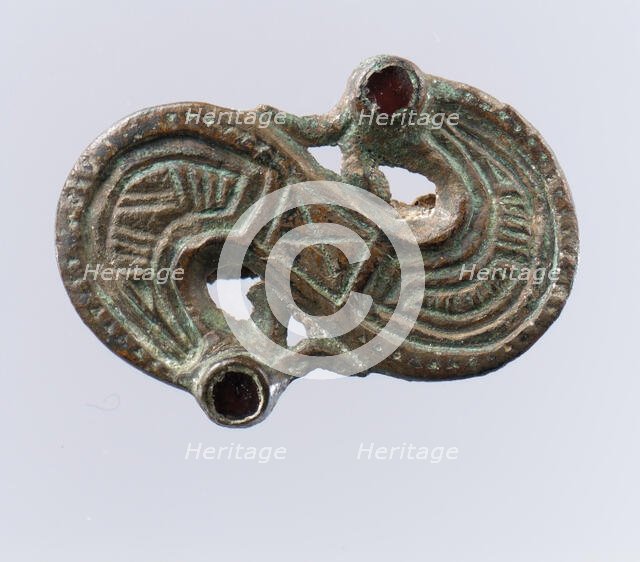 S-Shaped Brooch, Frankish, 7th century. Creator: Unknown.