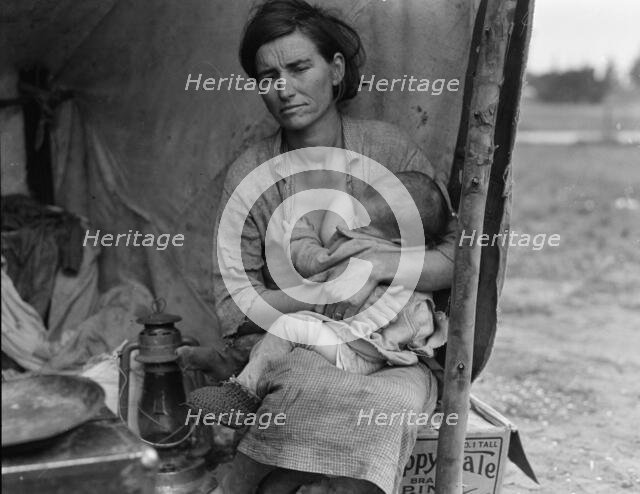 Migrant agricultural worker's family, Nipomo, California, 1936. Creator: Dorothea Lange.