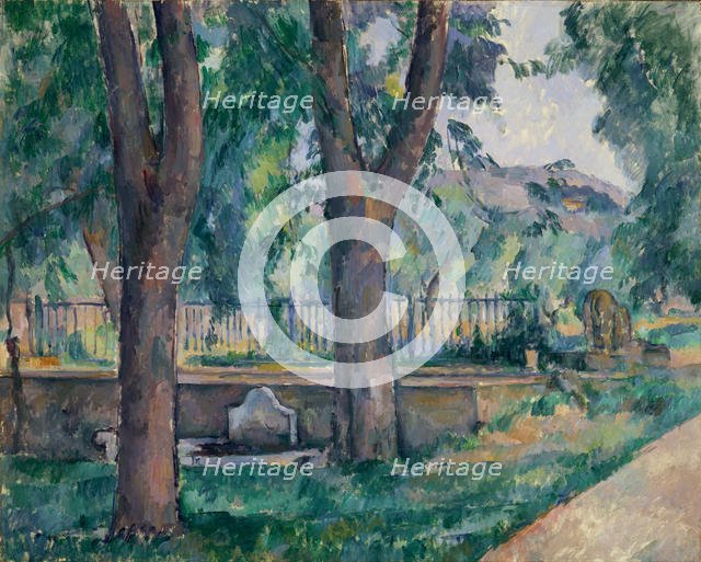 The Pool at Jas de Bouffan, ca. 1885-86. Creator: Paul Cezanne.