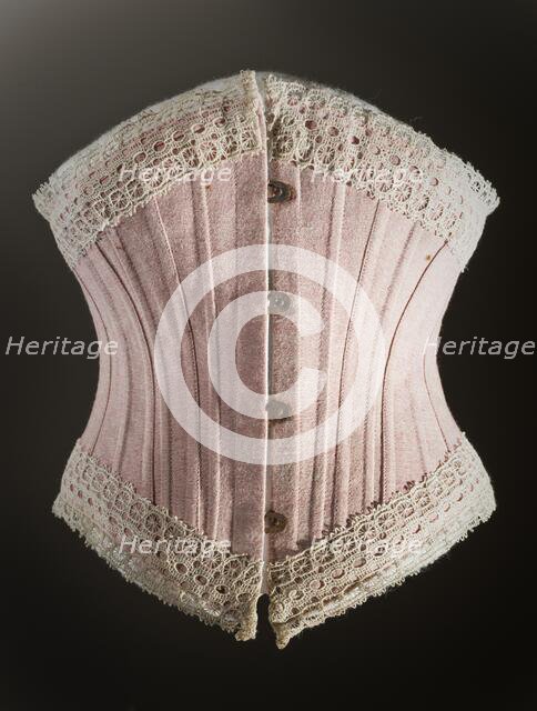 Corset, England, between 1890 and 1895. Creator: Unknown.