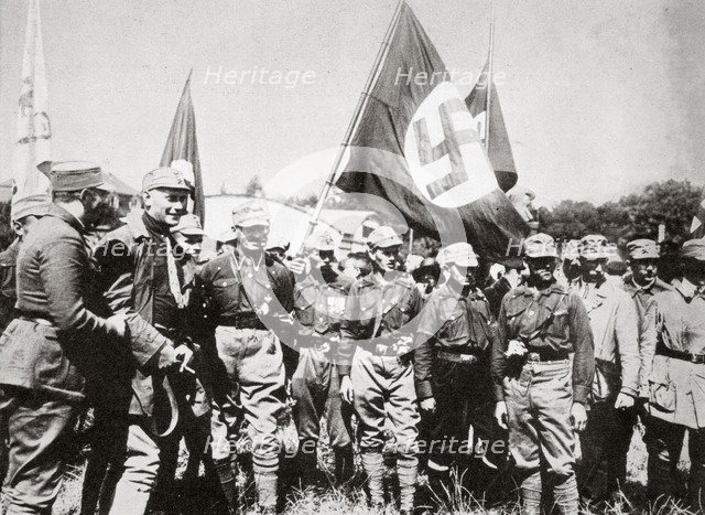Adolf Hitler and members of the SA at the Weimar rallies, Germany, 3rd-4th July, 1926. Artist: Unknown