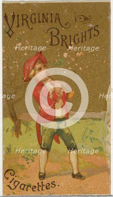 From the Girls and Children series (N64) promoting Virginia Brights Cigarettes for Allen &..., 1886. Creator: Allen & Ginter.