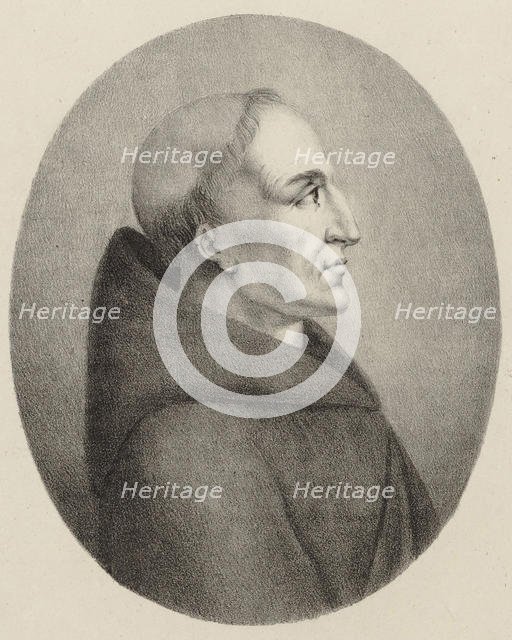 Portrait of the organist and composer Francesco Antonio Vallotti (1697-1780) , 1816. Creator: Winter, Heinrich Eduard von (1788-1825).