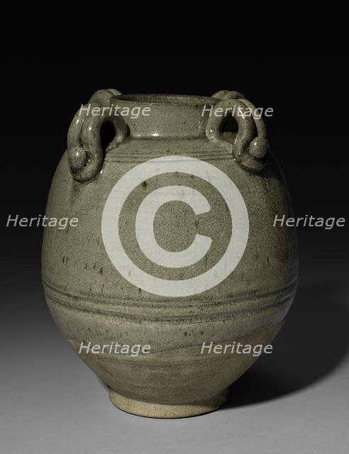 Jar with Four Loop-Handles, 6th Century. Creator: Unknown.