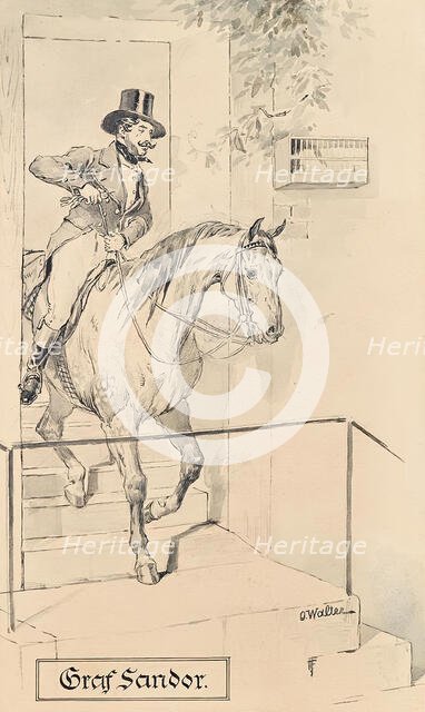 Count Sandor, around 1890/1900. Creator: Ottokar Walter.