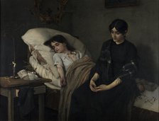 Death of an Orphan, 1884. Creator: Stanislaw Grocholski.