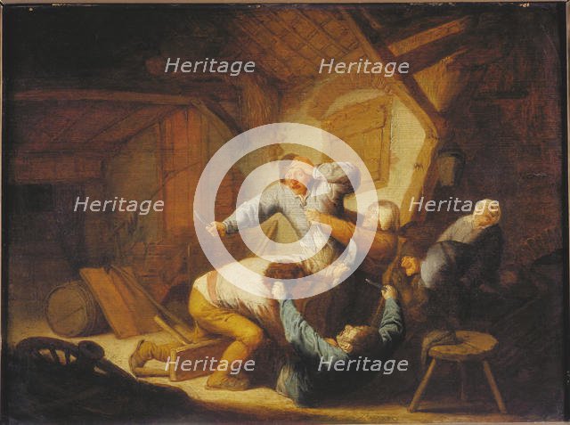 Farmers Fighting, Mid of 17th cen.. Creator: Ostade, Adriaen Jansz, van (1610-1685).
