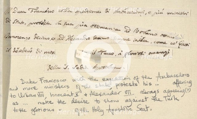 Francesco I d'Este, with the Expedition of the Embassadors and Ministers of State, Declare..., 1659. Creator: Bartolomeo Fenice.