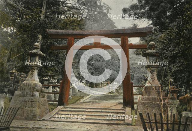 'Tori D'Un Temple Shinto', (Tori at a Shinto Temple), 1900. Creator: Unknown.