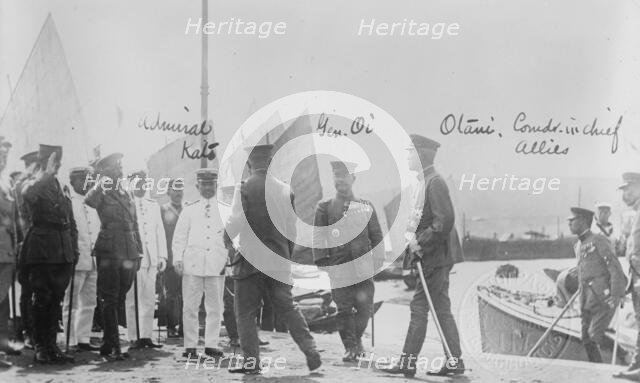 Admiral Kato; Gen. Oi; Otani, Comdr. in Chief Allies; Nakajimia..., between c1915 and c1920. Creator: Bain News Service.