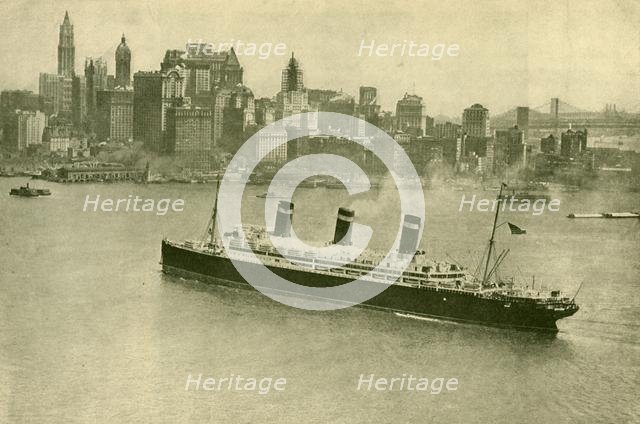 'The "Leviathan" at New York', c1930. Creator: Unknown.