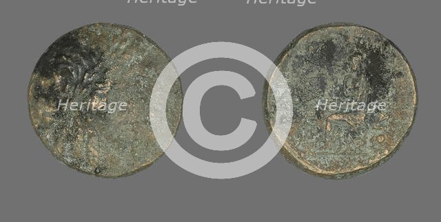 Coin Depicting the God Apollo, 2nd-1st century BCE. Creator: Unknown.