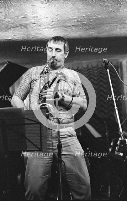 Peter King, Bass Clef, London, May 1985. Creator: Brian O'Connor.