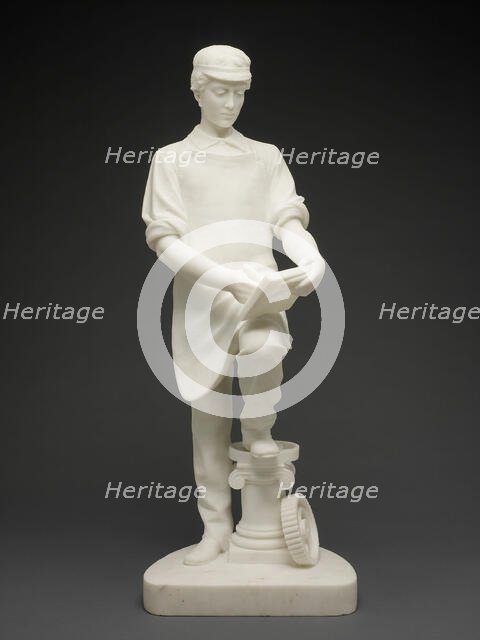 Machinist's Apprentice, c. 1859. Creator: Emma Stebbins.