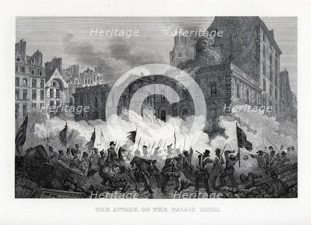 The Attack on the Palace Royal, 1882. Artist: Anonymous  