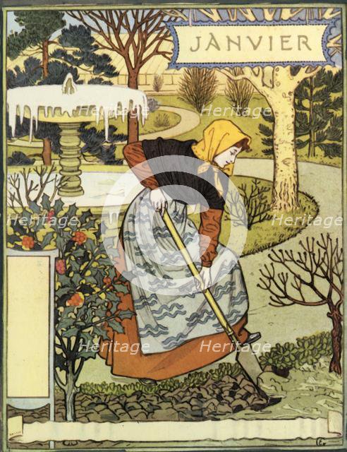 'Janvier', 1896. Creator: Eugene Samuel Grasset.