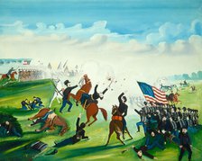 Civil War Battle, 1861 or after. Creator: Unknown.