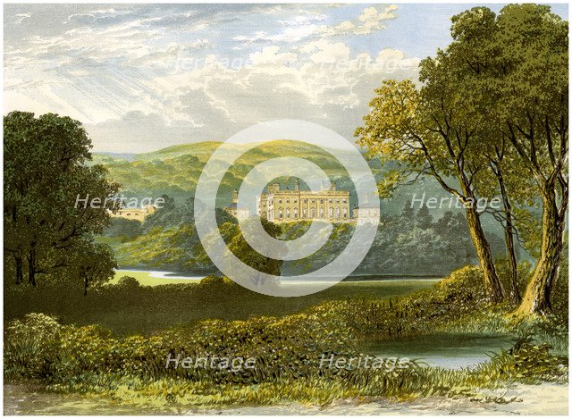 Denton Park, Yorkshire, home of the Wyvill family, c1880. Artist: Unknown