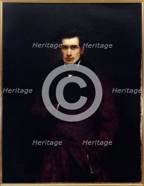 Portrait of Armand Carel (1800-1836), journalist, 1833. Creator: Henry Scheffer.