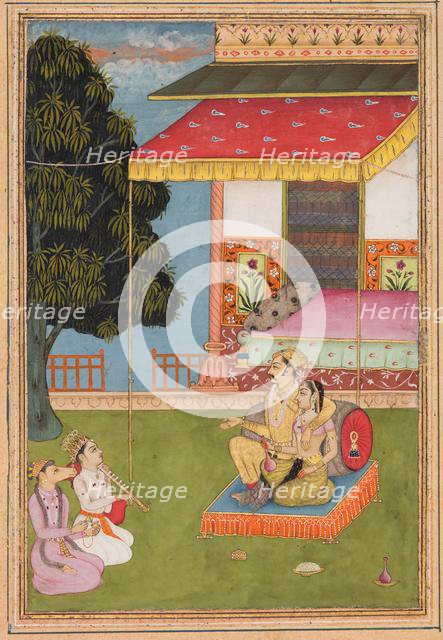 A page from a Ragamala series: Sri Raga, 1695. Creator: Nasiruddin (Indian).