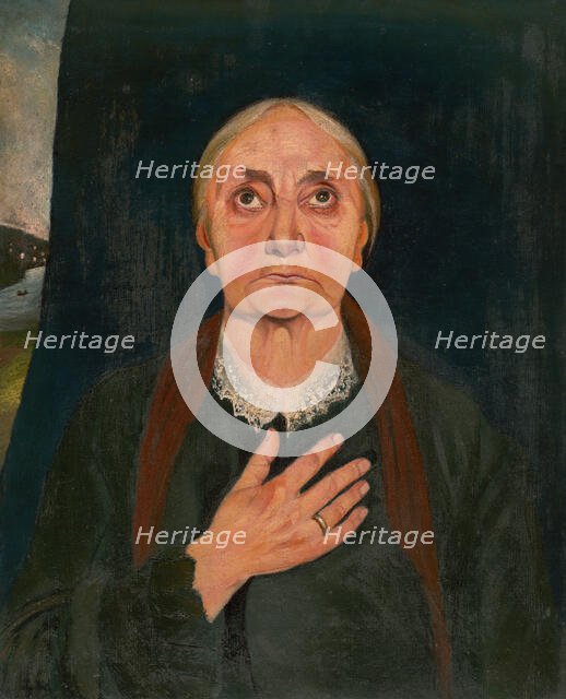 Old Woman at Prayer, 1900. Creator: Csontvary Kosztka Tivada.
