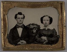 Portrait of a Seated Couple, about 1860. Creator: Unknown.