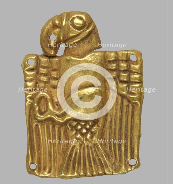 Gold plaque in the form of a Eagle, 5th cen. BC. Artist: Scythian Art  