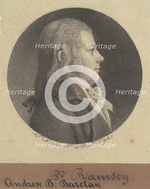 Andrew D. Barclay, 1796-1797. Creator: Charles Balthazar Julien Févret de Saint-Mémin.