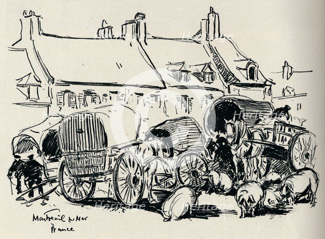 'Montreuil-Sur-Mer, France', c1907.  Artist: William Henry Charlton.