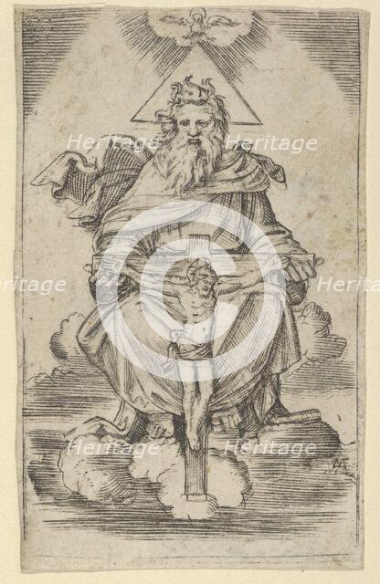 The Holy Trinity, ca. 1500-27. Creator: Marcantonio Raimondi.