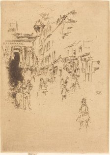 Cutler Street, Hounsditch, 1887. Creator: James Abbott McNeill Whistler.